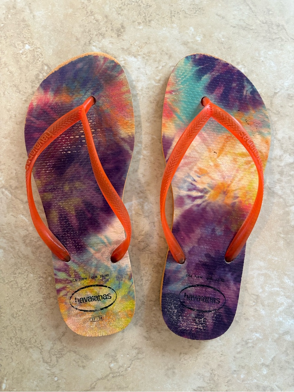 Havaianas Tie-Dye Flip Flops